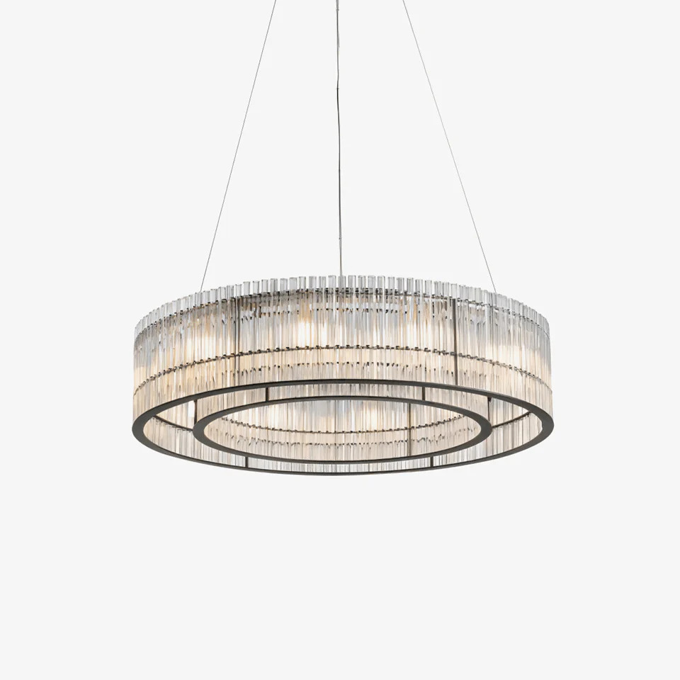 Brighthouse Modern Ring Chandelier – Black Finish, 23.6-Inch – Contemporary Lighting